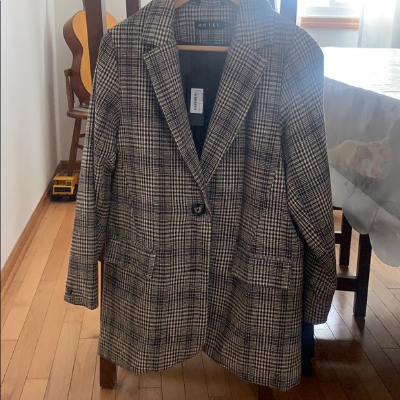 Motel Rocks Jackets & Blazers - Motel Rocks Plaid Blazer